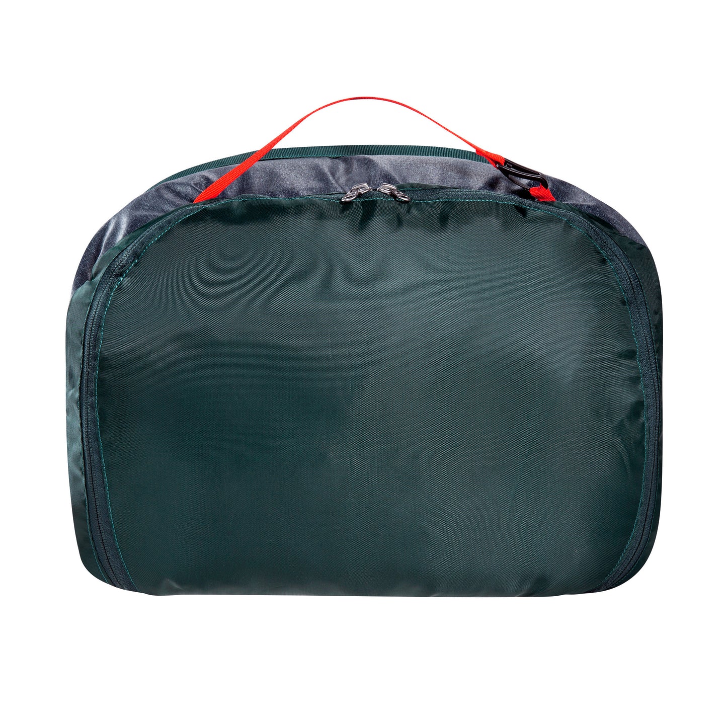 Back view of Tatonka Duffel Roller packed down into lid compartment