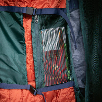 Close up of mesh zipped poked on inside of Tatonka Duffel Roller
