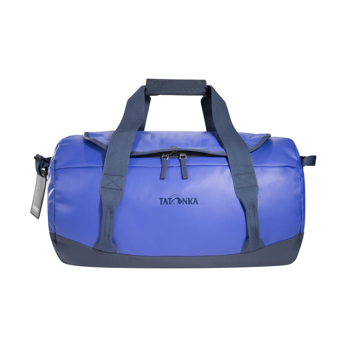 Front view of the Tatonka Basic Barrel 45 L in matte blue | TADI.6980.410