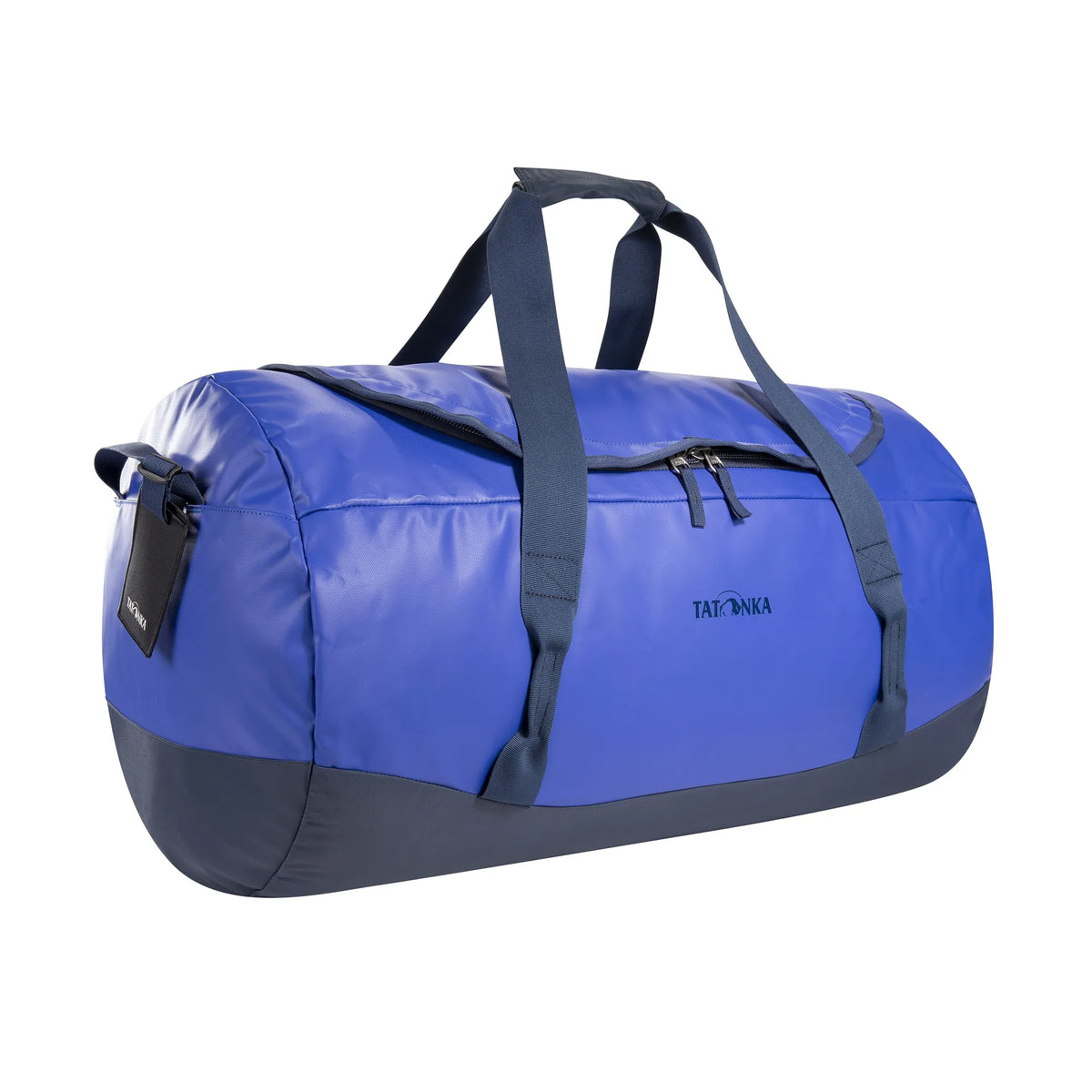 Front three-quarter view of the Tatonka Basic Barrel 85 L in matte blue | TADI.6982.410